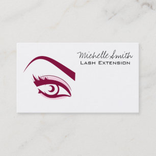 Purple Eye long eyelashes Lash extension  icon Business Card