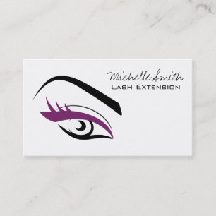 Purple Eye long eyelashes Lash extension  icon Business Card