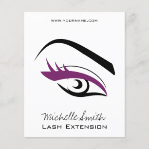 Purple Eye long eyelashes Lash extension  icon Flyer