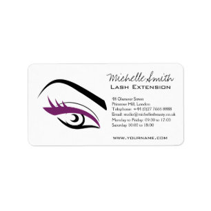 Purple Eye long eyelashes Lash extension  icon Label