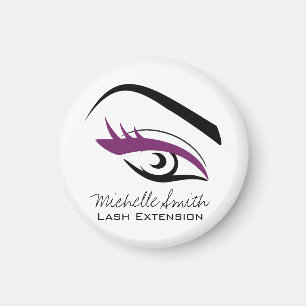 Purple Eye long eyelashes Lash extension  icon Magnet