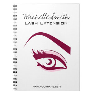 Purple Eye long eyelashes Lash extension  icon Notebook