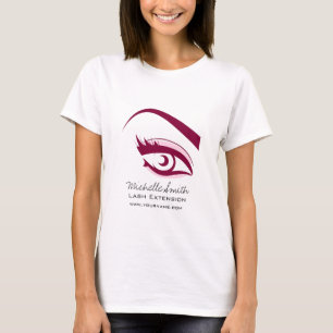 Purple Eye long eyelashes Lash extension  icon T-Shirt