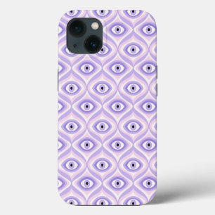 Purple Eye Pattern - Trippy Pastel Goth iPhone 13 Case