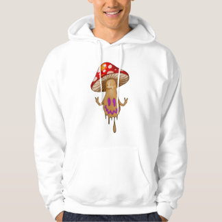 Purple Eyes Cute Mushroom Hooded Sweatshirt 