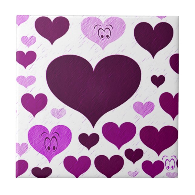 Purple,Eyes of Love_ Tile (Front)