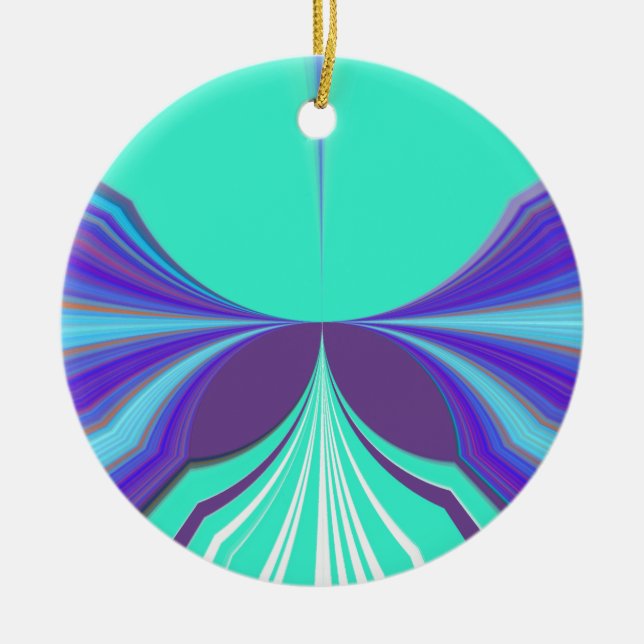 Purple Eyes.png Ceramic Tree Decoration (Front)