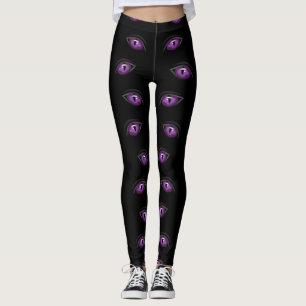 purple eyes staring Thunder_Cove Leggings