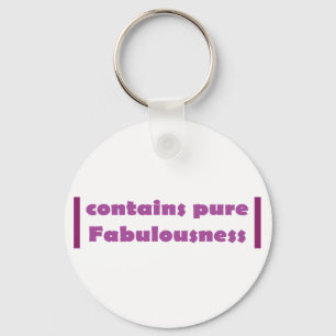 purple fabulous key ring