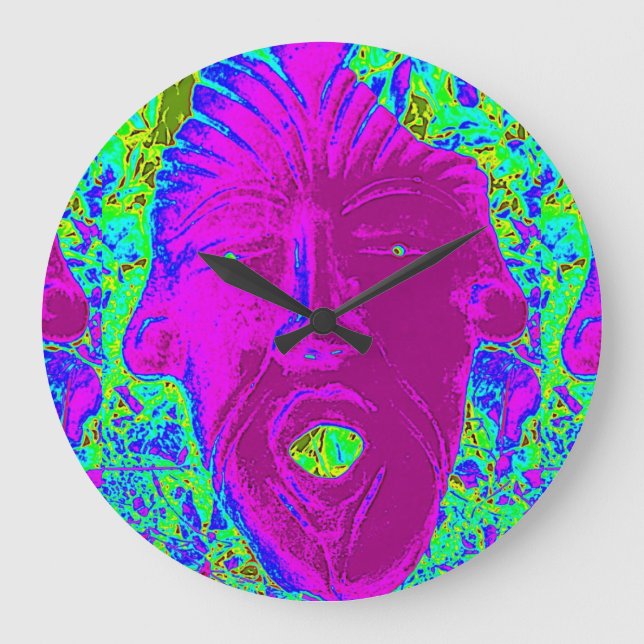 purple face clock (Front)