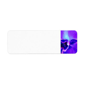 Purple Face Flower Orchid Return Address Label