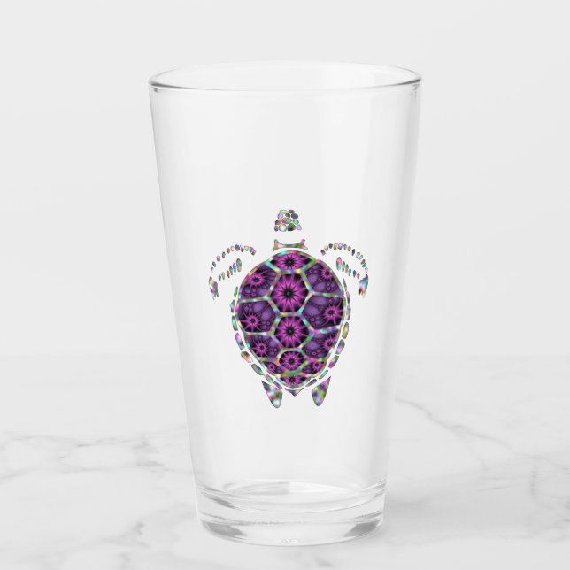 Purple Factual Turtle Shell Glass (Front)