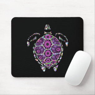 Purple Factual Turtle Shell Mouse Mat