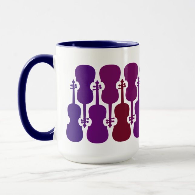 Purple Fade Violin Mug (Left)