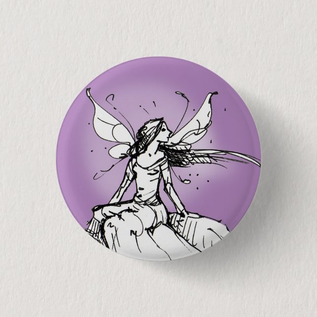 Purple Fae 3 Cm Round Badge (Front)