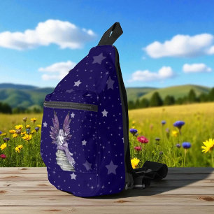 Purple Fairy and Butterfly Sling Bag
