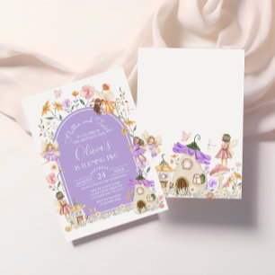 Purple Fairy Birthday Invitation
