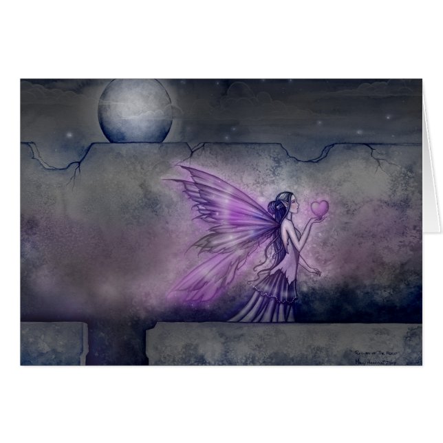 Purple Fairy Fantasy Art Card (Front Horizontal)
