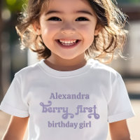 Purple Fairy First Berry First Birthday
