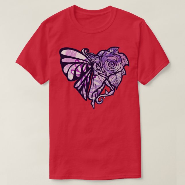 Purple Fairy Garden T-Shirt (Design Front)