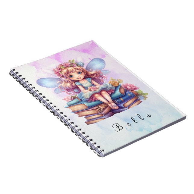 purple fairy magic  notebook (Right Side)