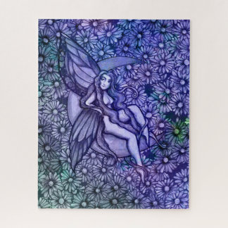 Purple Fairy MoonChild Goddess Moon Child Jigsaw Puzzle