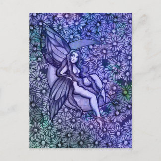 Purple Fairy MoonChild Goddess Moon Child Postcard