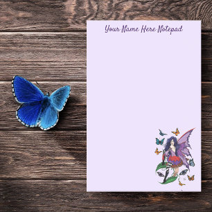 Purple Fairy Mushroom Butterflies Post-it Notes