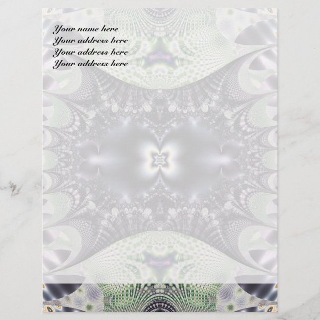 Purple Fairytale Personalized Letterhead (Front)