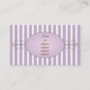 Purple Fancy Cake Business Card