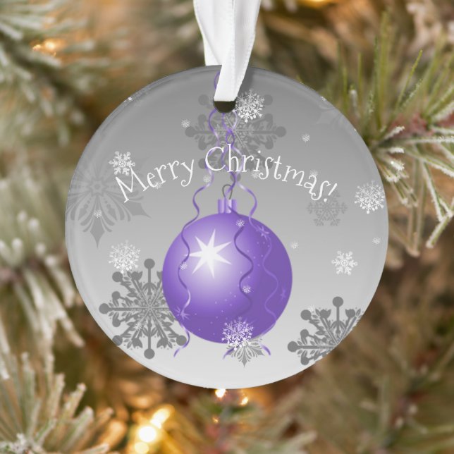Purple Fancy Christmas Ornament (Tree)