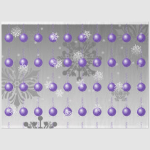 Purple Fancy Christmas Ornament Tissue Paper