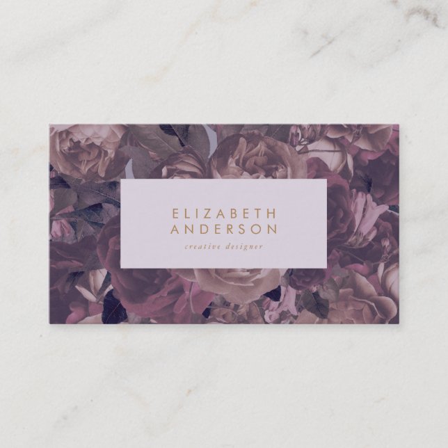 Purple Fantasy Business Card (Front)