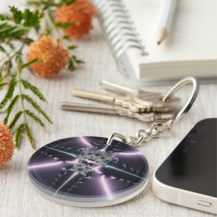 Purple Fantasy Key Ring