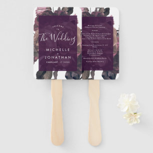 Purple Fantasy Wedding Hand Fan