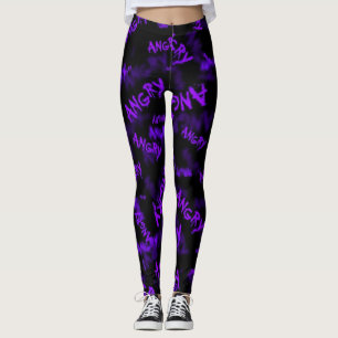 Purple Fashion Girl Sport Leggings
