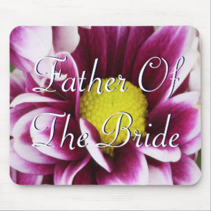 Purple Father Of The Bride Bouquet Mouse Mat