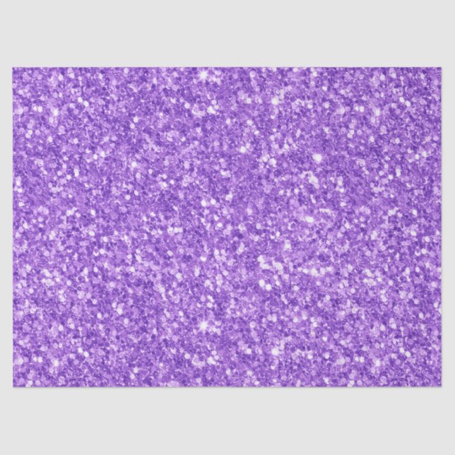 Purple faux glitter texture tissue paper (Front)