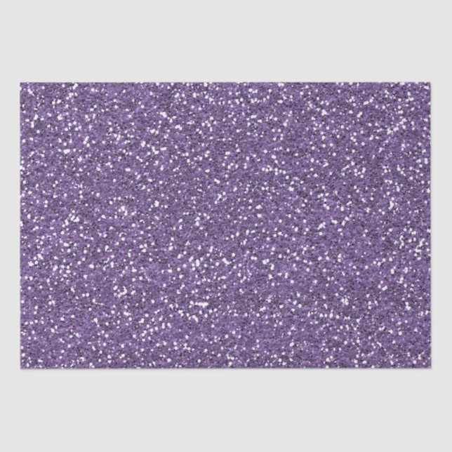 Purple Faux Glitter Tissue Paper (Front)