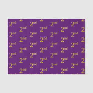 Purple, Faux Gold 2nd (Second) Event Tissue Paper