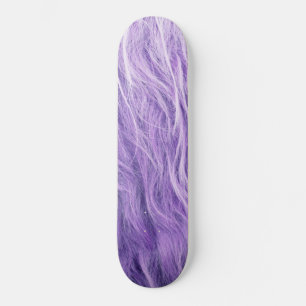 Purple Faux Highland Cow Fur #1 (Faux Fur) #animal Skateboard