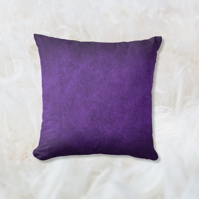 Purple Faux Leather Cushion (Creator Uploaded)