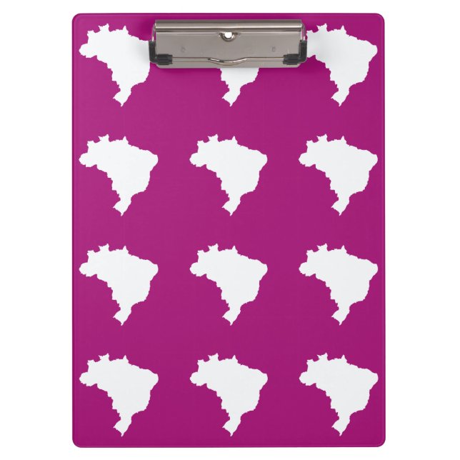 Purple Festive Brazil at Emporio Moffa Clipboard (Front)
