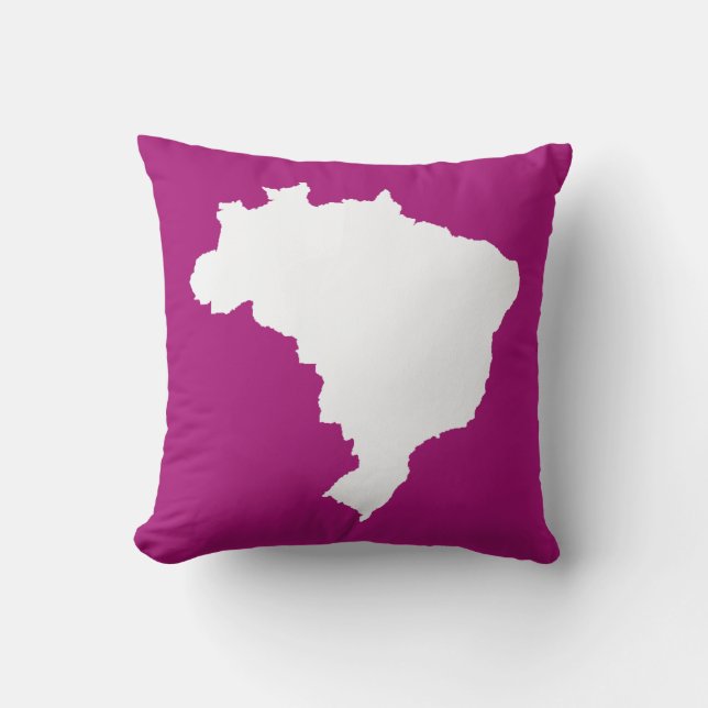 Purple Festive Brazil Cushion (Front)