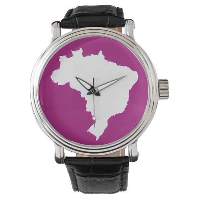 Purple Festive Brazil Watch (Front)