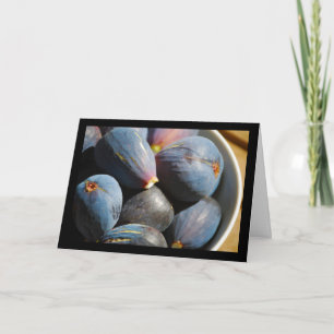 Purple Fig Fruit in Bowl Card