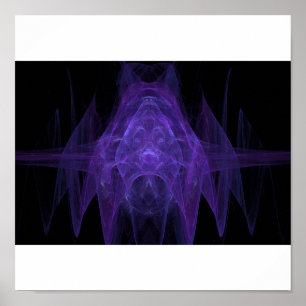 Purple figure poster