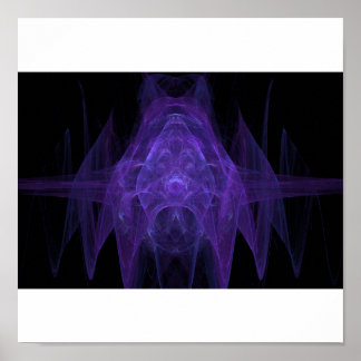 Purple figure poster