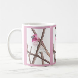 Purple Finch Watercolor Mug