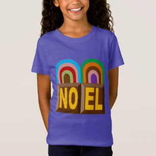 Purple fine jersey T-shirt with GATEAUX NOEL desig